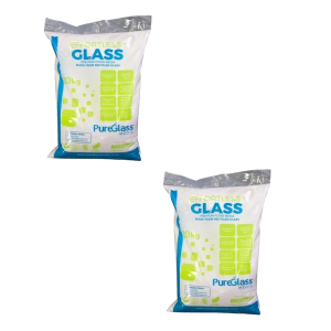 Aqua Max glass filter media 2 pack, 2 x 20kg recycled glass bags