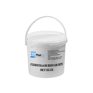 Aqua Max Fibreglass Repair Kit - Boats, Canoes, Trailers, Caravans, Swimming Pools - Sky Blue