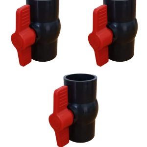 Aqua Max 50mm Compact Solvent Ball-valve - 3 Pack