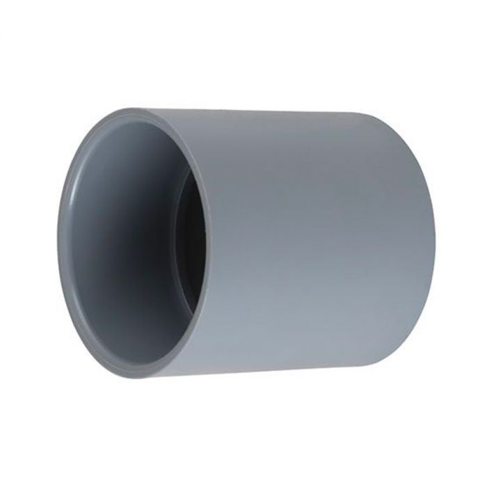 Aqua Max Straight Connector 50mm | Grey | PVC | 50 Pack