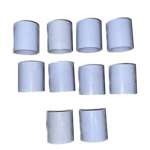 Aqua Max 50mm PVC Swimming Pool Fitting 10 Pack - Straight Connector