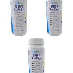 Aqua Max 3 Pack - Professional 6-in-1 Swimming Pool Water Test Strips (50 Strips)